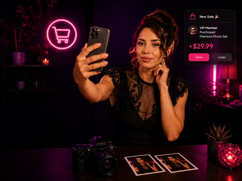 Model VivaDiva care realizeaza continut